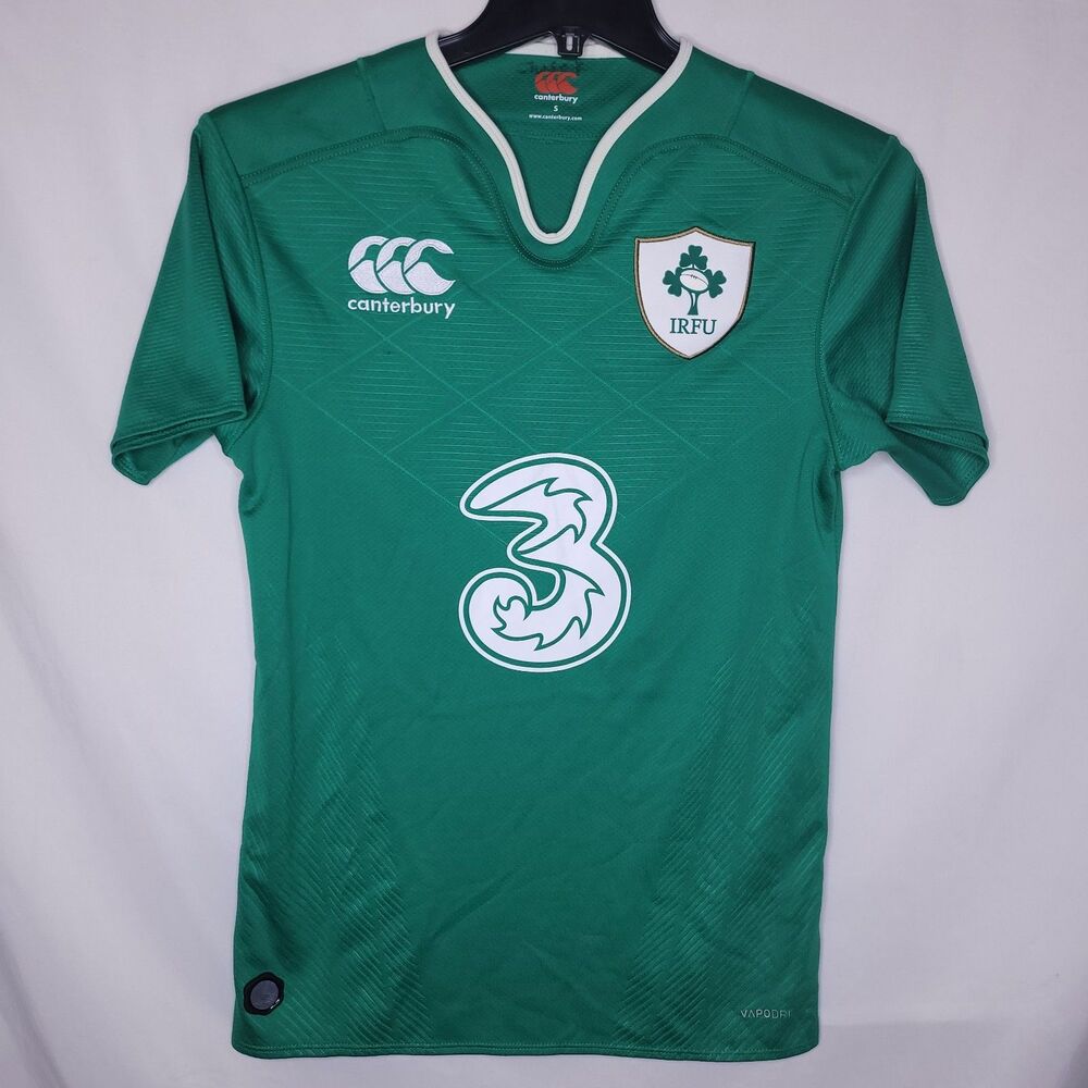 Canterbury Ireland Rugby Jersey Mens Small Green IRFU #3